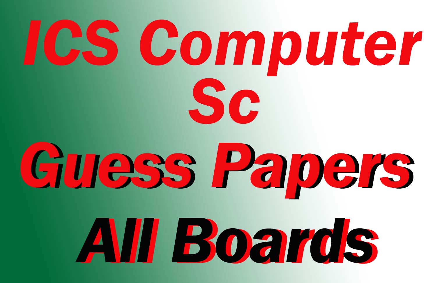 ICS guess papers part 2