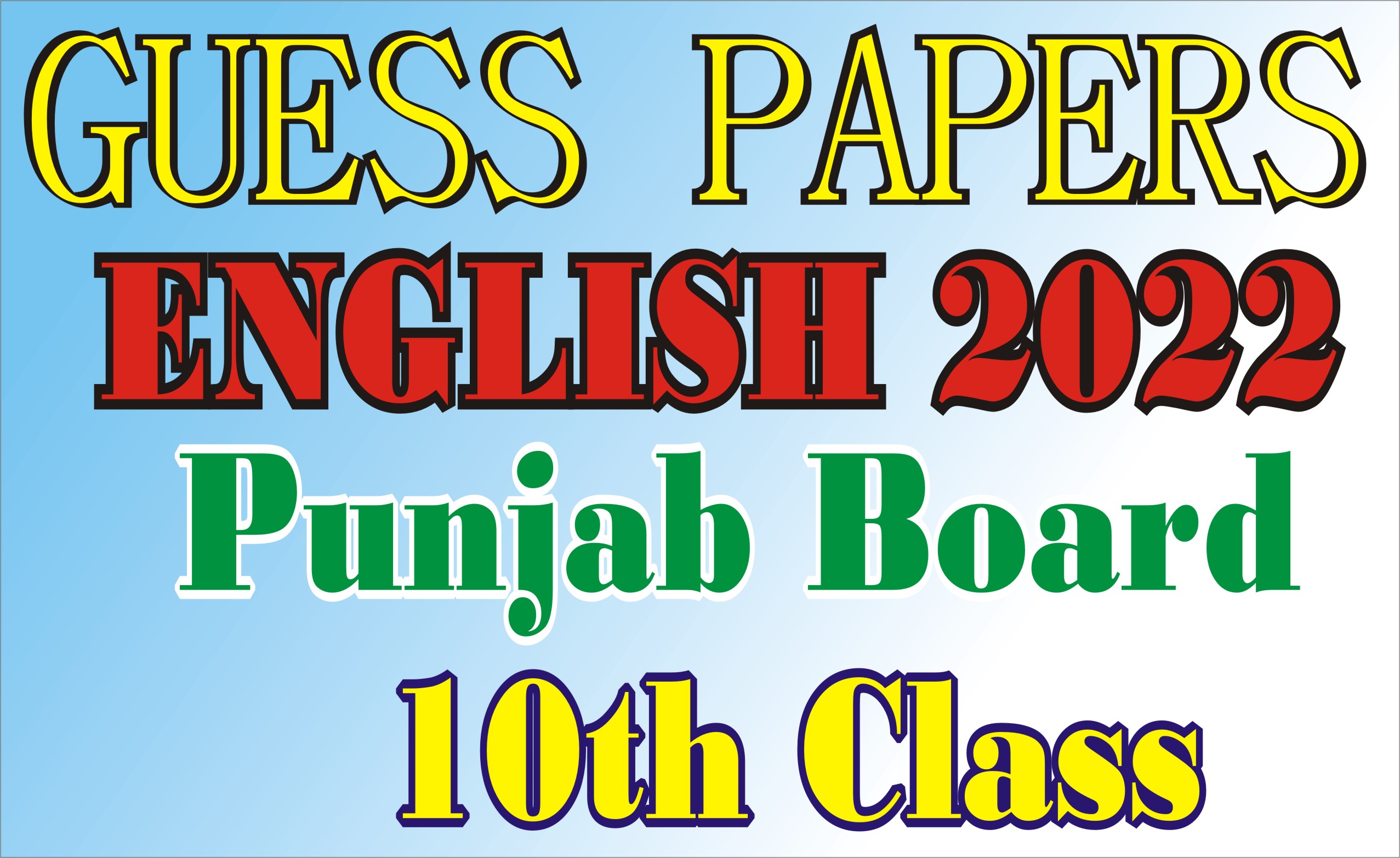 guess papers english 2022