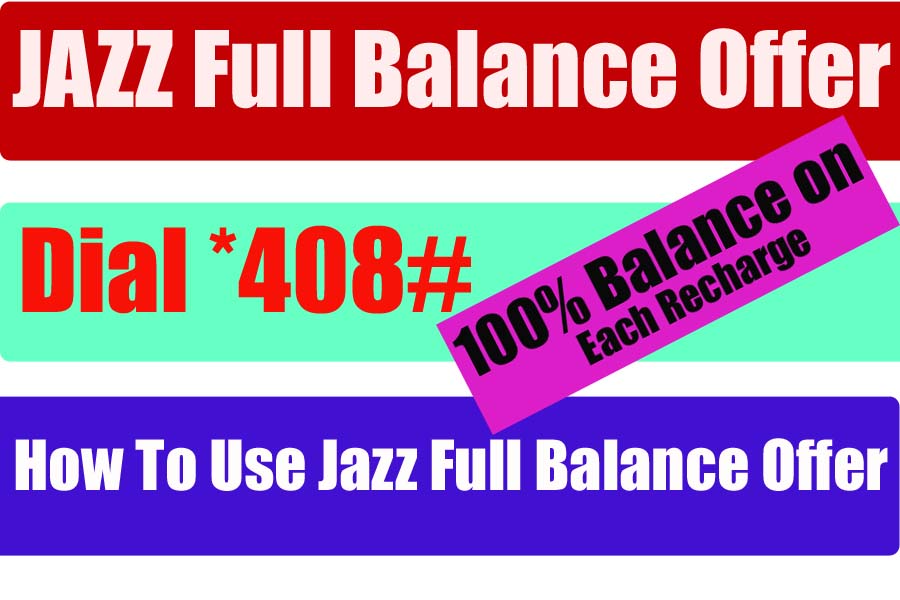 jazz full balance offer code