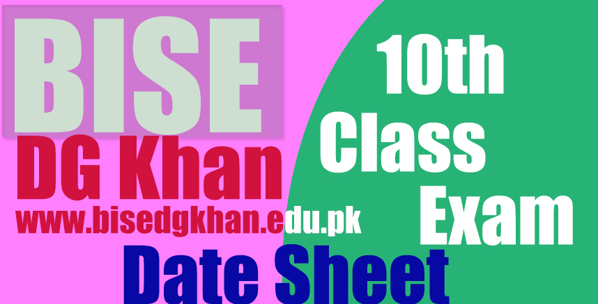 bisedgkhan date sheet matric 
